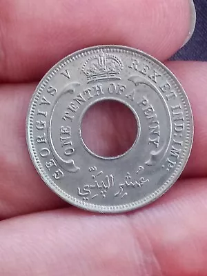 £2.60 • Buy 1928 British West Africa 1/10 Penny KM# 7 One Tenth Of A Penny XF Coins Kayihan