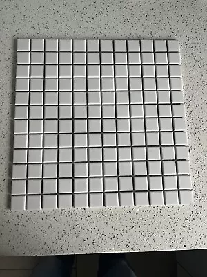 White  Mosiac Wall Tile 1 Sheet 300mmx300mm • £2.50