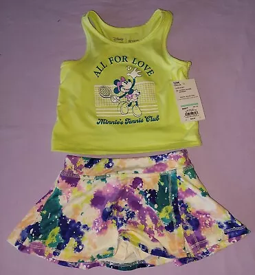 Minnie Mouse Infant Girls Activewear Tank Top With Skort Set Size 12months NWT • $12