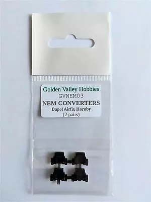 Conversion NEM Pockets For Hornby Dapol And Airfix (2 Pairs) • £6