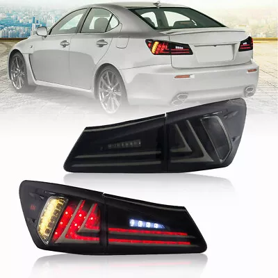 VLAND Pair Smoked LED Tail Lights For 2006-2012 Lexus IS350 IS250 Rear Lamps • $179.99