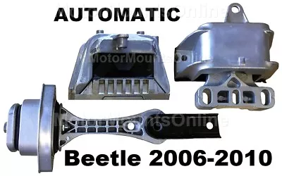 9R3901 3pc Motor Mounts Fit 2006 - 2010 Volkswagen BEETLE 2.5L Engine AUTO Trans • $199.88