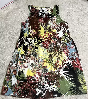 J JILL Sleeveless Dress Spring Summer Knee Length Pockets Medium Petite • $19.94