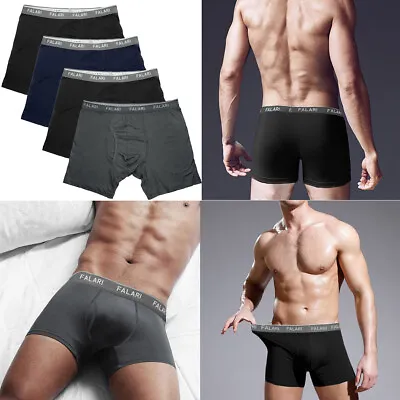 Falari Men's 4-Pack Bamboo Rayon Ultra Soft Lightweight Boxer Briefs Underwear • $19.99