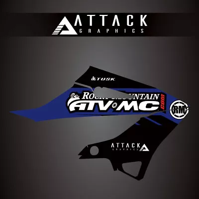 Attack Graphics Renegade Radiator Shroud Decal Blue For YAMAHA YZ125 Monster • $31.19