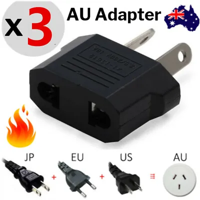 $6.50 • Buy 3pcs Usa Us Eu Adapter Plug To Au Aus Australia Travel Power Convertor Plug #2