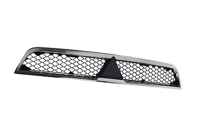 Chrome Grille W/Black Insert Assembly Replacement For 08-15 Mitsubishi Lancer • $36.61