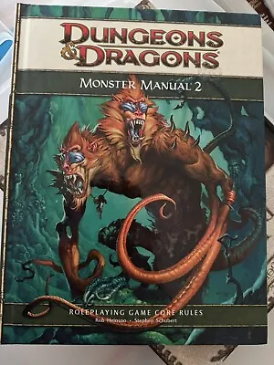 Dungeons & Dragons D&D 4th Edition Monster Manual 2 Roleplaying Game Core Rules • $17