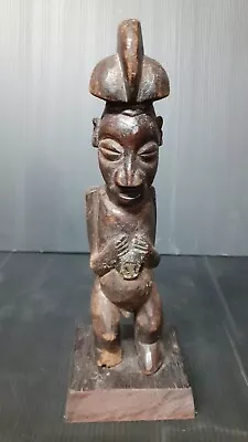Yaka Statue 22cm Ancient African Tribal Art African Statuette Mask Africa • $406.52