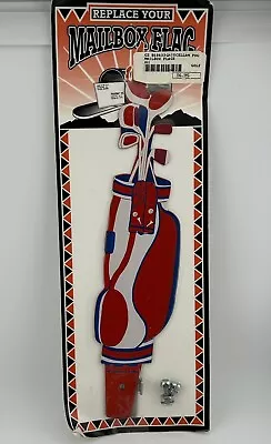 Red White Blue Golf Bag Mailbox Replacement Flag Elissa Fazio Made In The USA • $19.50
