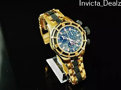 Rare Invicta Reserve Bolt Swiss Made G10 Chrono Gray Dial Rose Tone SS Watch • $169.99