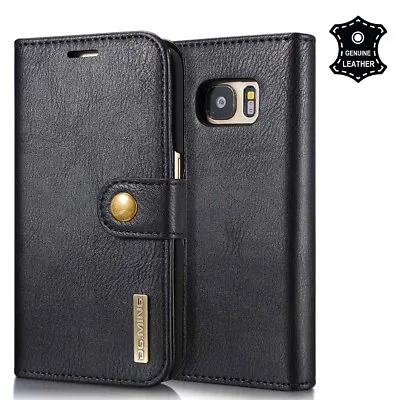 Samsung Galaxy S7/S7 Edge Leather Removable Wallet Magnetic Flip Card Case Cover • $28.49
