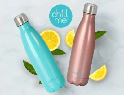 $26.95 • Buy INSULATED WATER DRINK BOTTLE Hot Cold Thermos Coffee Travel Mug Cup Flask Blue