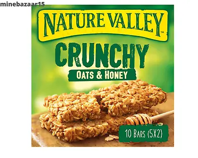 Nature Valley Crunchy Oats & Honey Cereal Bars 5 X 42g | UK Free Dispatch • £3.49