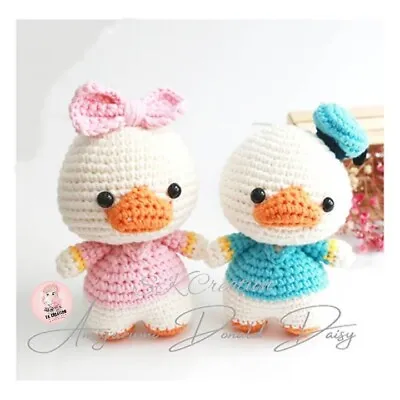 DAISY GIRL CROCHET AMIGURUMI HANDMADE SMALL ANIMAL SOFT TOY GIFT Free Shipping • $3