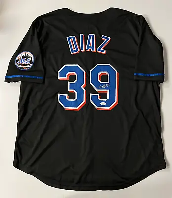 Edwin Diaz Autographed CUSTOM NY Mets Black Jersey (JSA) • $166.75