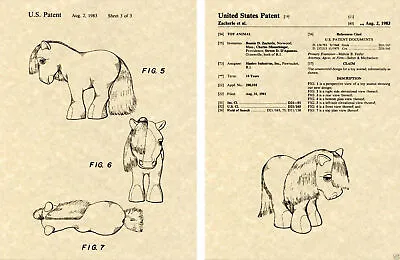 US PATENT For MY LITTLE PONY 1983 Hasbro Toy Art Print READY TO FRAME • $9.95