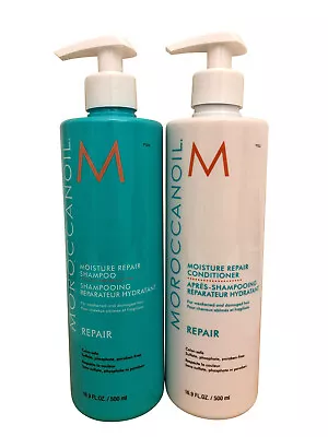 Moroccanoil Moisture Repair Shampoo & Conditioner DUO 16.9 OZ Each • $66.90