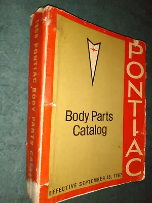 $174.50 • Buy 1949-1968 Pontiac Body Parts Catalog / Original Book Tempest Gto Bonneville+ 67