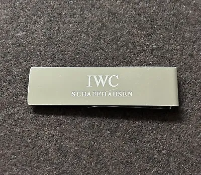 IWC International Watch Co Stainless Steel Money Clip. Good Condition • $40