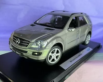 2005 - 2011 Mercedes-Benz ML350 SUV Silver 1/18 Welly HTF ! • $99.99