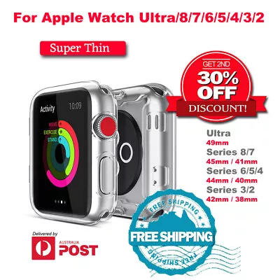 For Apple Watch Screen Protector Ultra Series 8765432 SE 49/45/44/40/42/41/38mm • $4.95