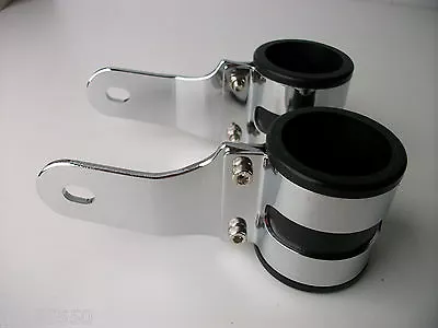 $34.30 • Buy Motorcycle 50-53mm Headlight Brackets Streetfighter Gsf Gsxr Cbf Sv Zxr Custom