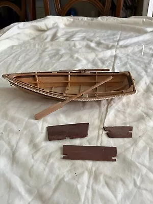 Vintage 1950s ? Wood Wooden Boat Without Engine Motor • $17.63