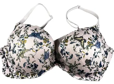 Victorias Secret Body By Victoria Push-Up Bra 38D Floral Butterflies • $25.89