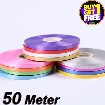 £1.49 • Buy 50 METERS BALLOON CURLING RIBBON FOR PARTY GIFT WRAPPING BALLOONS STRING TIE New