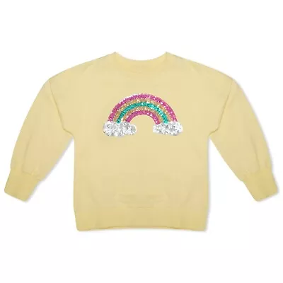 Girls Rainbow Jumper Children's Kids Sweatshirt Pull On • £3.50