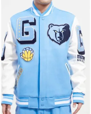 Letterman Memphis Grizzlies Varsity Jacket Sizes Available • $35