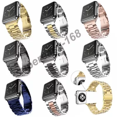 $11.99 • Buy Apple Watch Band For IWatch Band Series 7 SE 6 5 4 3 2 1 Stainless Steel 38-45mm