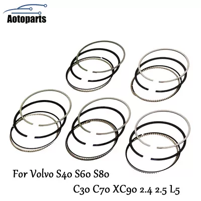 Piston Rings Set STD Fit Volvo S40 S60 S80 C30 C70 XC90 2.4 2.5 L5 B5244S B5254T • $47.68