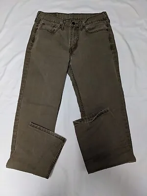 Men's Levis 514 Brown/Gray Slim Straight Jeans Tag Size 29x32 Measures 30.5x31.5 • $29.99
