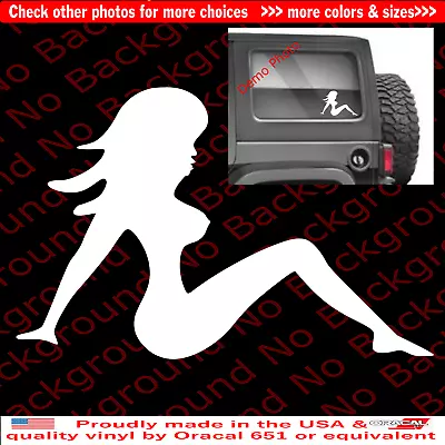 Sexy Girl Beauty Beast Vinyl Decal Funny Car Window Mud Flap Die Cut Sticker SG6 • $3.50