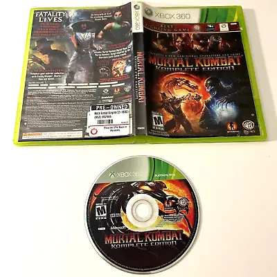 Mortal Kombat Komplete Edition Game (Microsoft Xbox 360 2012) W/ Case No Manual • $26.99