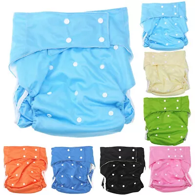 Adult Cloth Diaper Nappy Pants Reusable Adjustable Incontinence Bedwetting Aid   • $16.31