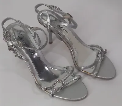 Lasonia Sparkle Faux Diamond Medium 3  Heel Dress Shoe 7.5 • £5.51