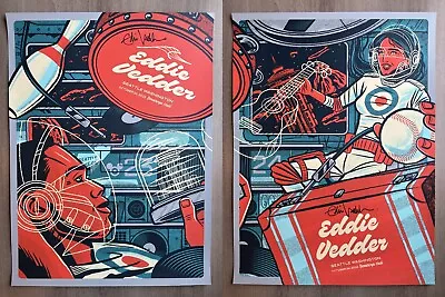 Eddie Vedder Benaroya Hall Seattle 2023 SIGNED / AUTOGRAPHED Limited Poster Set • $2331.36