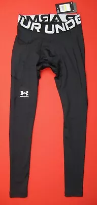 Under Armour NWT $55 Coldgear Base Layer Pants Leggings Black 1366075 Mens M • $28