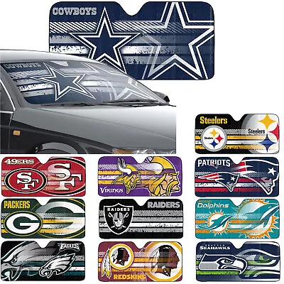 New NFL All Team Car Truck Windshield Folding Front Window Sun Shade Large Size • $28.13