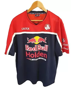 Red Bull Holden Racing Team Short Sleeve Red Blue Tshirt Top Size XL • $34.99