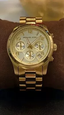 Michael Kors Sport Chronograph Gold-Tone  MK5055 Wrist Watch  • $55