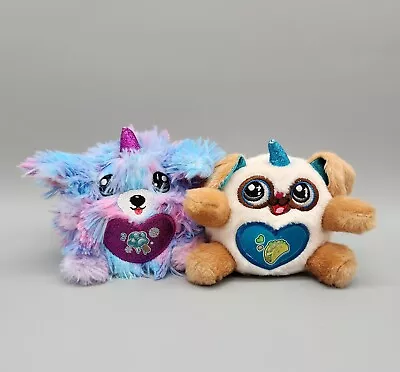 Zuru Unicorn Lot Of 2 Plush 5  Mini Stuffed Animal Toys Glitter Rainbow Puppy  • $8.95