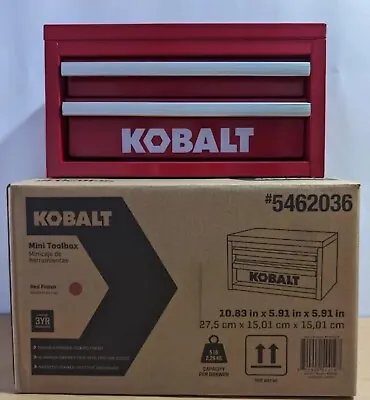 Kobalt Mini 11  2-Drawer Red Steel Tool Box • $49.98