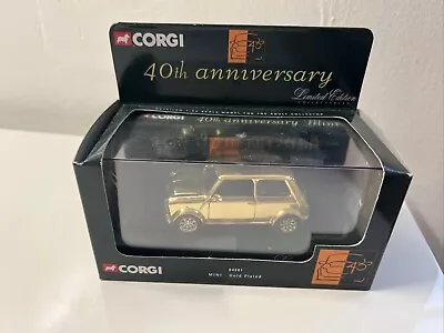 Corgi 04501 Mini 40th Anniversary Limited Edition Gold Plated Display Case MINT. • £32.50
