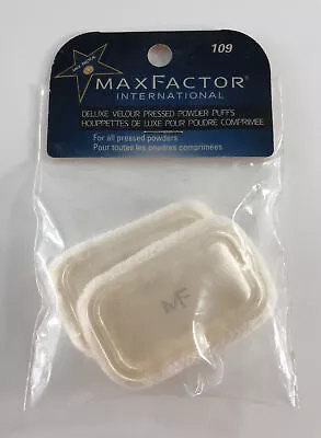 Max Factor - Deluxe Velour Pressed Powder Puffs 109 - NEW • $49.99