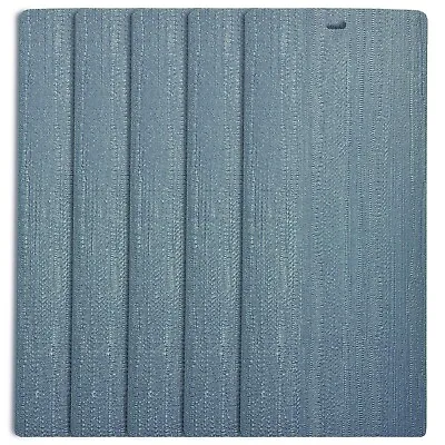 DALIX Arctic Vertical Window Blinds Premium Textured Set 5 Pack Qty / Blue Ice • $24.99