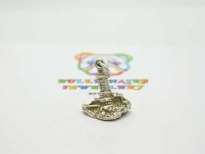 Sterling Silver La Corbiere Lighthouse Jersey Charm Vintage C1970 • £16